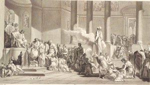 Sorteggio della gioventù ateniese da J.F. Clemens