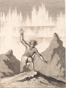 Niels Klim riemerge tra le scogliere norvegesi da J.F. Clemens