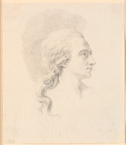 Ritratto dello scultore Alexander Trippel. Profilo a destra da J.F. Clemens