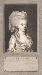 Ritratto della principessa Louise Augusta da J.F. Clemens