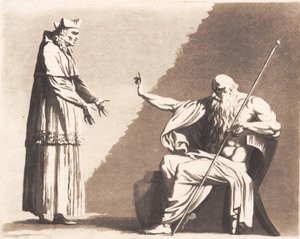 Richelieu davanti a Rhadamanthos da J.F. Clemens