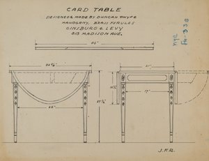 Tavolo Pembroke da J.F. Rust