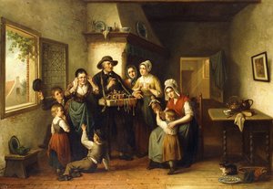 Le merci del venditore ambulante da J.J.M. Damschroeder