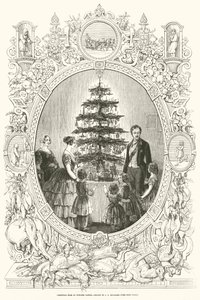 Albero di Natale al Castello di Windsor da J.L. (after) Williams