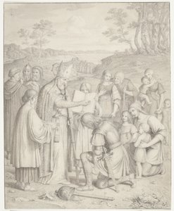Il primo battesimo dei danesi da J.L. Lund
