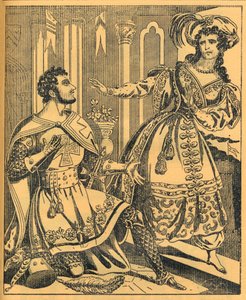 Ivanhoe: Sir Brian de Bois Guilbert e Rebecca, XIX secolo