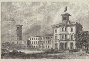 Osborne, residenza marina di Sua Maestà, Isola di Wight, la terrazza