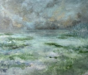 I verdi della palude nebbiosa da JMF FINE ART