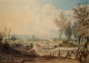 Veduta di Oxford dal lato sud di Headington Hill, 1803-1804 da Joseph Mallord William Turner