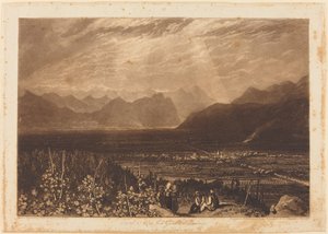 Catena delle Alpi da Grenoble a Chamberi