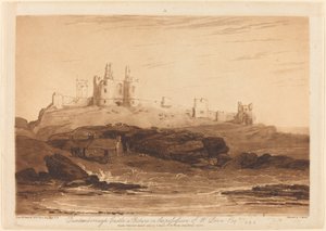 Castello di Dunstanborough, pubblicato 1808 da Joseph Mallord William Turner