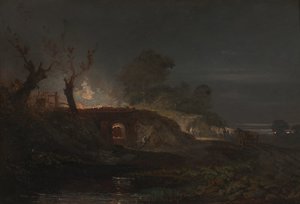 Fornace di calce a Coalbrookdale, ca. 1797 da Joseph Mallord William Turner