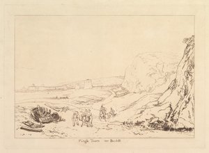 Torri Martello vicino a Bexhill, Sussex Liber Studiorum, parte VII, tavola 34, 1811 da Joseph Mallord William Turner