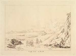 Torri Martello vicino a Bexhill, Sussex Liber Studiorum, parte VII, tavola 34, 1811 da Joseph Mallord William Turner