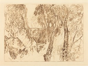 Mulino vicino alla Grande Chartreuse, pubblicato 1816 da Joseph Mallord William Turner