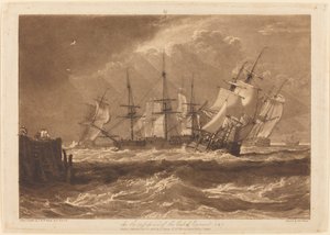 Navi in una brezza da Joseph Mallord William Turner
