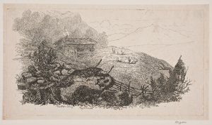 Paesaggio Montano vicino a Meiringen da J.P. Møller