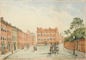 Cross House con la Pompa dei Vicari, Newcastle da J.R. Dewar