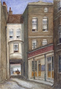 White Horse Inn, Fetter Lane, Londra, 1870 da JT Wilson