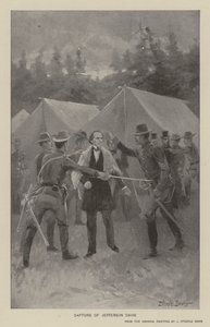 Cattura di Jefferson Davis (litografia) da J. (after) Steeple Davis