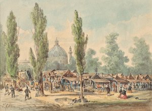 Il vecchio mercato delle pulci a Vienna