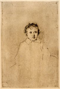 Schizzo di un bambino da J. Alden Weir