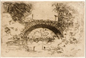 Il ponte di pietra da J. Alden Weir