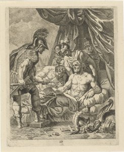 Achille cura Telefo (serie: Scene della vita di Achille) da J. Alexander Janssens