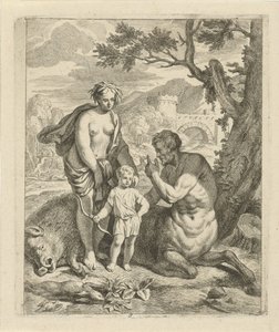 Achille istruito da Chirone (serie Scene della vita di Achille, Vitam et mortem achilli) da J. Alexander Janssens