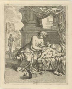 Teti unge Achille con ambrosia da J. Alexander Janssens