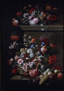 Natura morta di fiori da J B and Bogdany Jakob Monnoyer