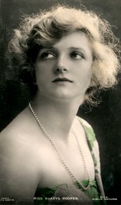 Gladys Cooper 1888-1971, attrice inglese, inizio XX secolo