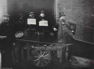 Il cinque di novembre, i fantocci di Guy Fawkes da J. Benjamin Stone