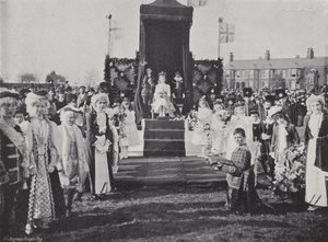 Festival del giorno di maggio di Knutsford, incoronazione della regina da J. Benjamin Stone