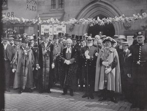 Lichfield Greenhill Bower, raduno per la processione da J. Benjamin Stone