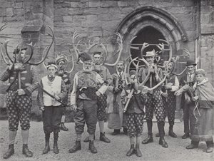 La danza del corno, Abbots Bromley, tutti i personaggi da J. Benjamin Stone