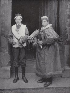 La danza del corno, Abbots Bromley, il buffone e Robin Hood da J. Benjamin Stone