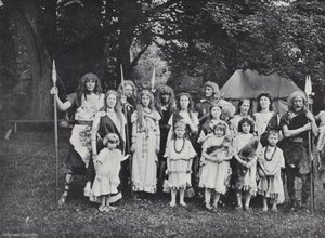 Il corteo di Sherborne, un capo inglese, tribù e famiglie da J. Benjamin Stone
