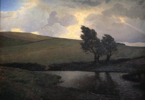 Paesaggio piovoso. Jægerspris, Zelanda da J. Bentzen Bilkvist