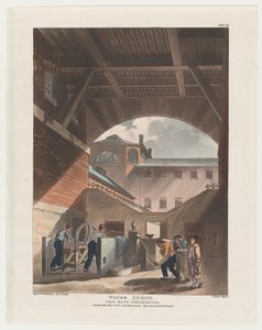Motore ad Acqua, Prigione di Cold-Bath Field, 1808 da J. Bluck