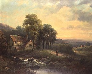 Cottage al tramonto da J. Boel