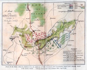 La battaglia di Waterloo, 1815-1816 da J Booth