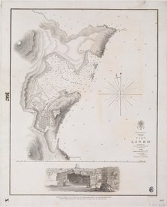 Arcipelago, Rodi I., Porto Lindo rilevato dal Capitano Thomas Graves, HMS 