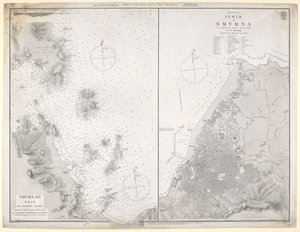 Carta dei porti nel Golfo di Smirne da J. & C. Walker