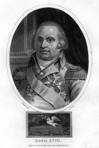 Luigi XVIII, re di Francia, 1820 da J. Chapman