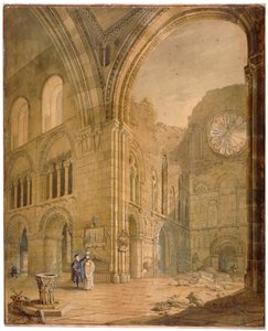Chiesa di St Bartholomew-the-Great, Smithfield, Città di Londra, 1806 da J Coney