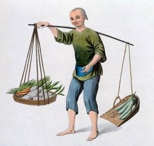 Un ragazzo con verdure, 1800
