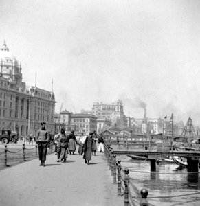 Il Bund, Shanghai, Cina, inizio XX secolo da J. Dearden Holmes
