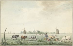 Il villaggio di Amstelveen da J. Dirksen