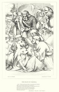 La Morte di Cordelia (incisione) da J. Franklin